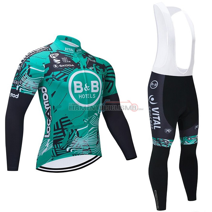 Abbigliamento Ciclismo Vital Concept-BB Hotels Manica Lunga 2021 Verde